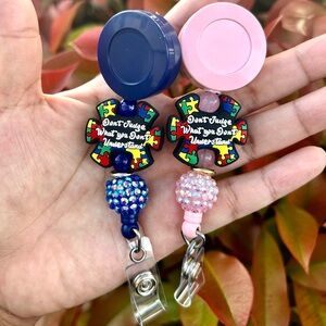 Autism Awareness Badge Reel